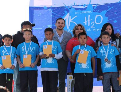 Celebran en Canatlán primer carrera 1k H2O “Niños por el agua”