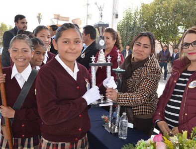 Gana primaria Guadalupe Victoria primer lugar en concurso de escoltas de Nuevo Ideal