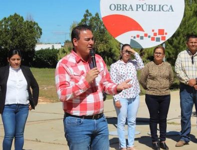 Inicia construcción de domo en primaria de la comunidad Ignacio López Rayón