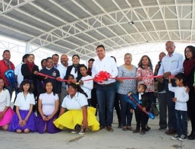 Inauguran domo en Centro de Atención Múltiple (C.A.M.) Benito Juárez