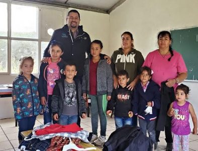 Niños de la Sierra abrigados por migrantes