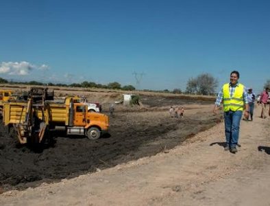 Avanzan trabajos de recuperación en laguna de oxidación de Vicente Guerrero