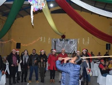 Festejan con tradicional posada los servidores públicos de Peñón Blanco