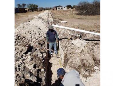 Trabajan en ampliación de redes de agua potable y drenaje de Guadalupe Victoria