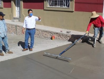 Avanza obra de pavimentación en calle Arista de Vicente Guerrero