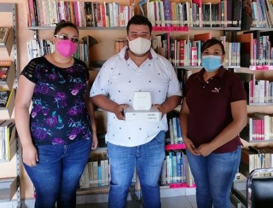 Entregan módem en la comunidad Emiliano Zapata de Cuencamé