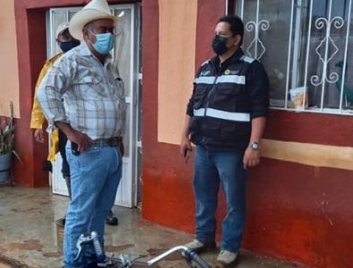 Supervisan zonas de Pánuco de Coronado afectadas por la lluvia