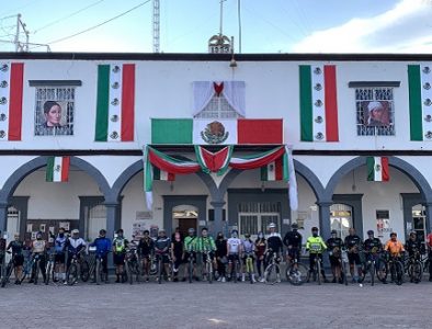 Realizan en Poanas el paseo ciclista ‘A rodar’