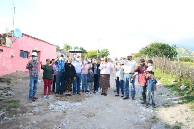 Entrega Mauricio Gándara red de drenaje en comunidad de Pánuco de Coronado