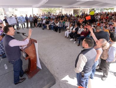 Esteban le cumple a Lerdo, familias tendrán espacios públicos y calles modernizadas