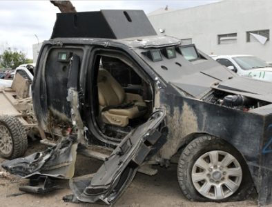 FGR destruye 28 vehículos ‘monstruo’ usados por el crimen organizado