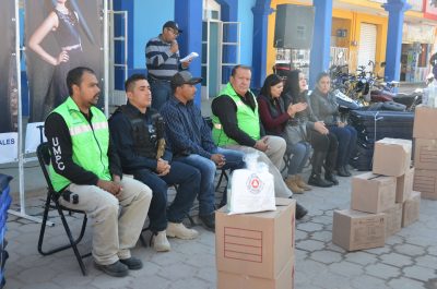 Entrega UEPC apoyos invernales a Gobierno de Poanas