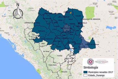 Cae nieve en 26 municipios; 2 registran aguanieve