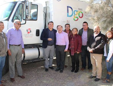 Entregan a Cuencamé nuevo camión compactador de basura