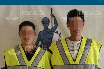Arresta Fiscalía a dos narcomenudistas en la ciudad de Durango