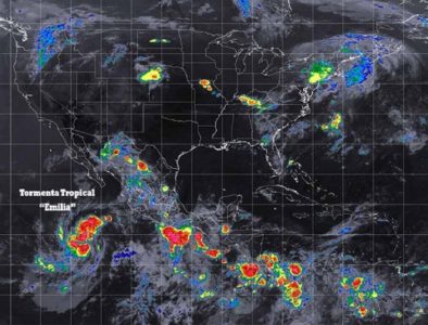 Se forma la tormenta «Emilia» al sur de la Península de BC