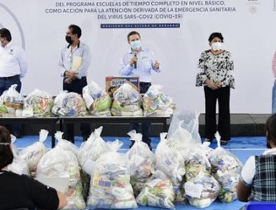 Entrega Aispuro más de 10 mil paquetes alimentarios en Gómez Palacio y Lerdo