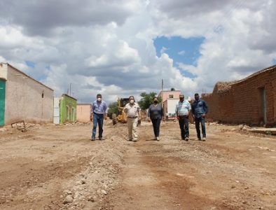 Alcalde de Guadalupe Victoria supervisa obras importantes en distintas comunidades