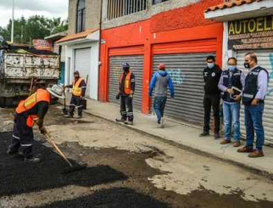 Intensifican bacheo en la ciudad