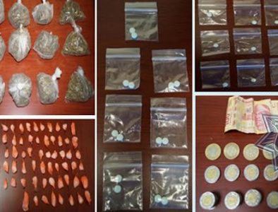 PE asegura diferentes tipos de droga en Pueblo Nuevo, Tepehuanes y Gómez Palacio; hay dos detenidos