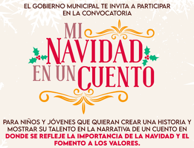 Realizarán concurso de cuentos navideños en Vicente Guerrero