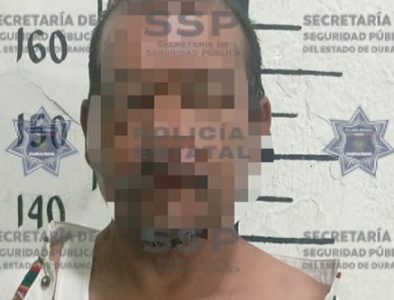Aseguran a sujeto por amenazar de muerte a su pareja en Santiago Papasquiaro