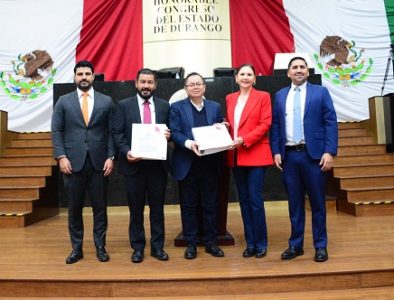 Congreso de Durango recibe paquete económico para el 2025