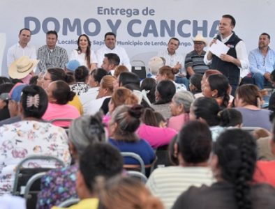 Con Esteban y Homero, estrenan cancha, domo y otras obras en Sapioriz
