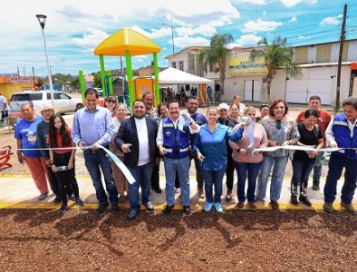 Entrega Municipio de Durango nueva área de esparcimiento en la colonia Héctor Mayagoitia