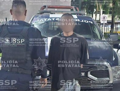 Detienen en la ciudad de Durango a un sujeto que golpeó y amenazó de muerte a su madre