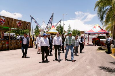 Supervisan instalaciones de la Feria Nacional Villista 2025; afinan últimos detalles antes de su apertura