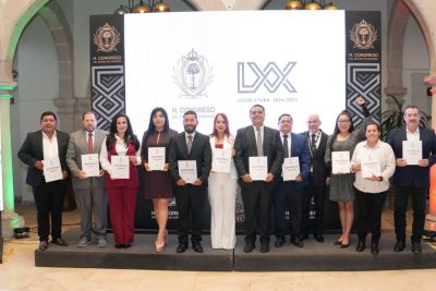 Diputados de Morena-PVEM entregan primer informe de actividades en el Congreso de Durango