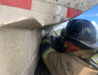 Controlaron fuga de gasolina en pipa en Canatlán; intervino escuadrón Haz-Mat de DMPC