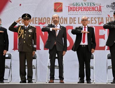 Durango recordó a los Niños Héroes en el 178 aniversario de la defensa de Chapultepec