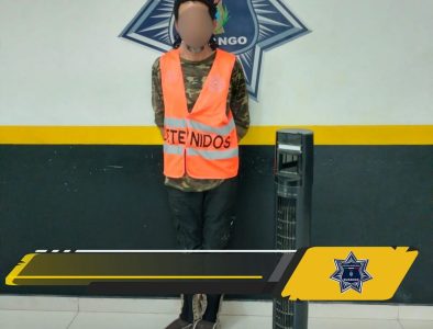 Detiene a varón por presunto robo a casa habitación