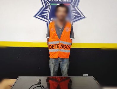 Policía Municipal detiene a presunto responsable de robo a casa habitación