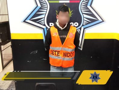 Detiene Policía Municipal a hombre por presunto robo a casa habitación