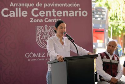 Betzabé Martínez pone en marcha la rehabilitación de la calle Centenario