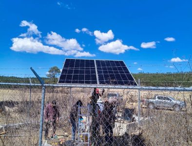 Instalan sistema de bombeo solar en Otáez