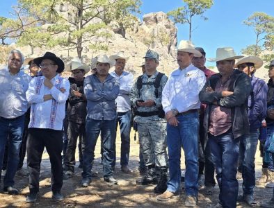 Realiza Nicolás Rodríguez gira de trabajo en comunidades de Mezquital con autoridades federales y estatales