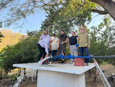 Entrega Ricardo Ochoa sistema de agua potable en El Carrizo de Amaculi
