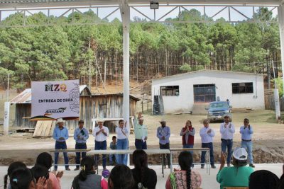 En Mezquital, inauguran cancha de usos múltiples con domo en la comunidad El Chapulín