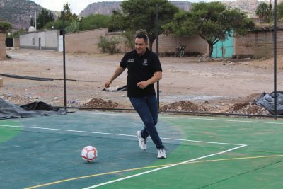 Avanza César Salas con trabajos de rehabilitación deportiva en El Ranchito con el programa ‘El Mundialito’