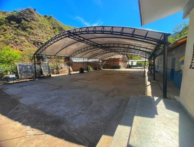 Instalan velaria en la comunidad de El Rincón, Otáez