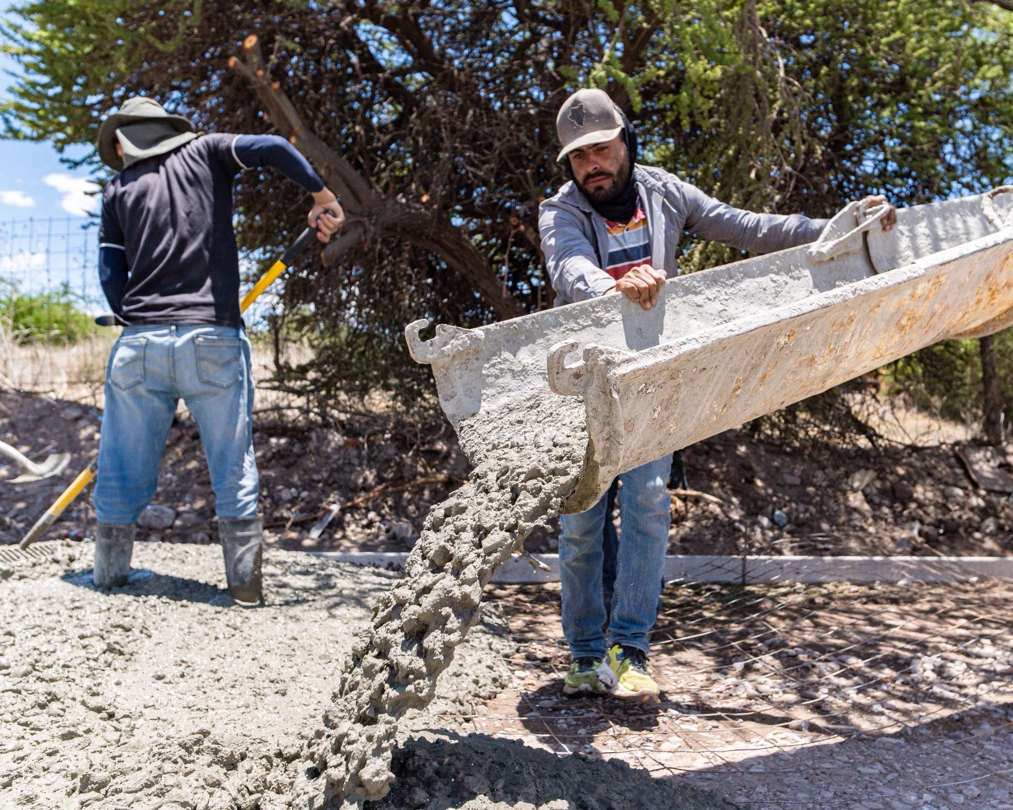 Avanzan trabajos de pavimentación en Tepehuanes